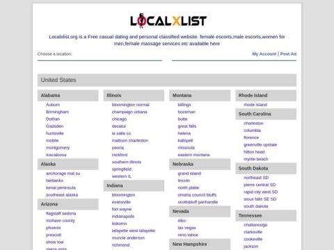 página inicial localxlist