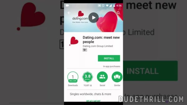 dating.com alkalmazás