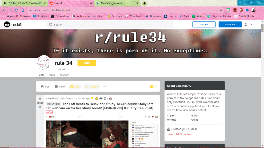 ルール34 reddit