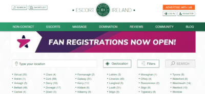 Escort Irland & TOPP 14 Escortwebsteder svarende til Escort-Ireland.com