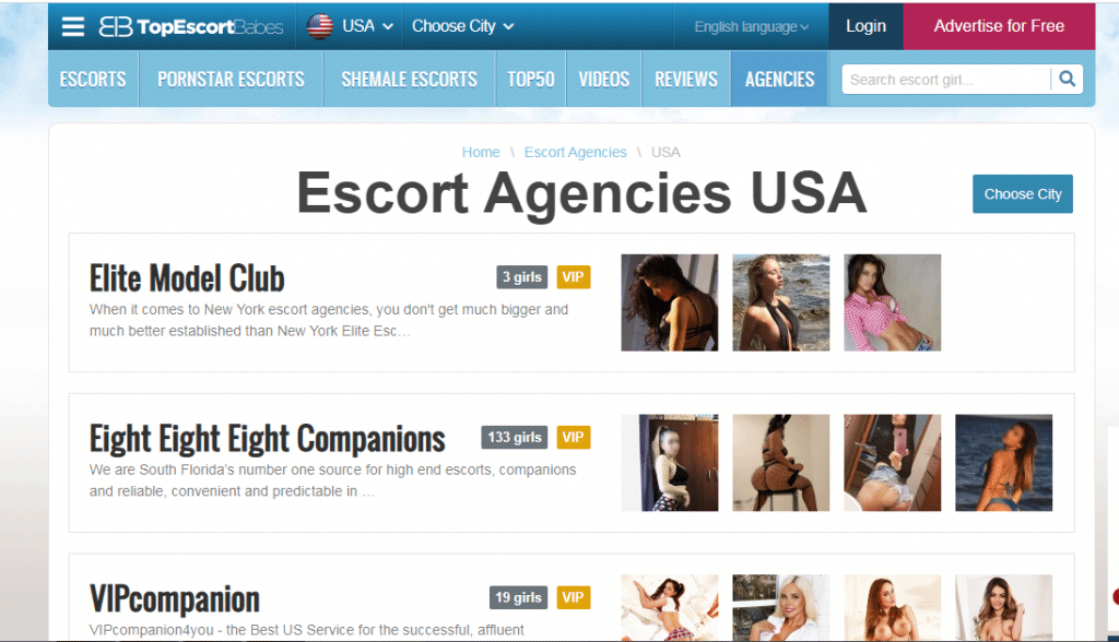 TTop Escort Babes ügynökségek