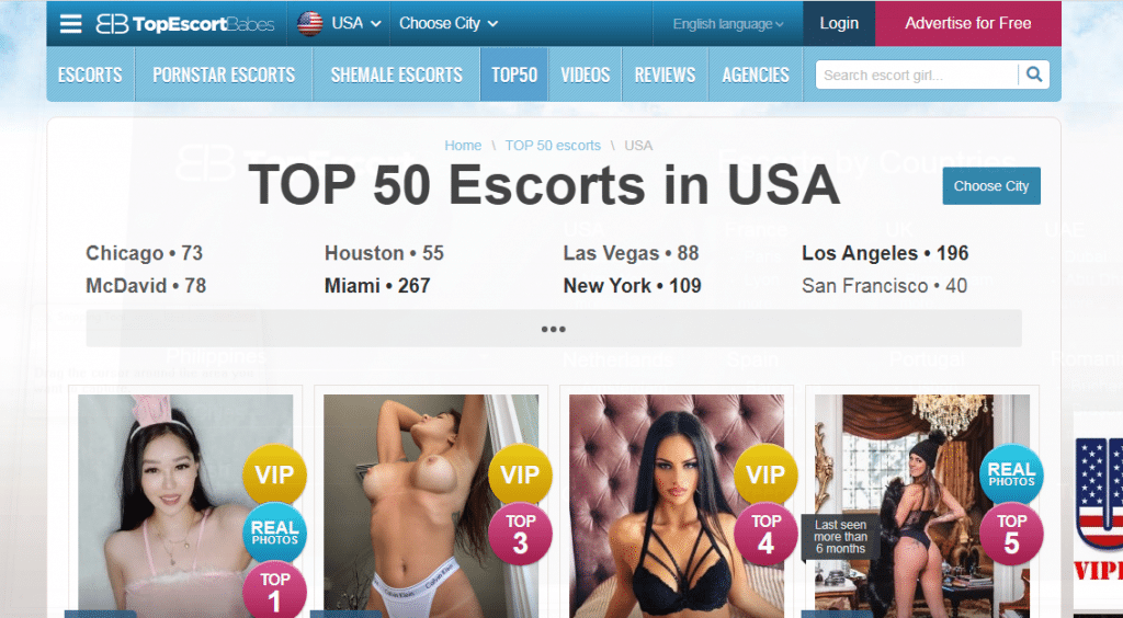 Top chicas escort top 50