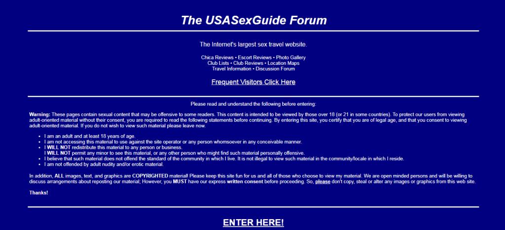 USASexGuide forum