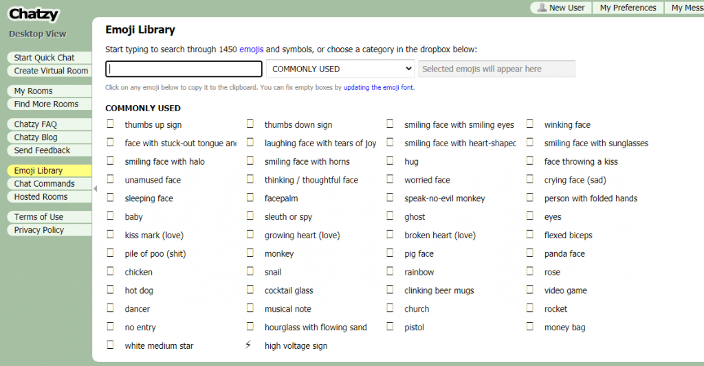chatzy emoji library