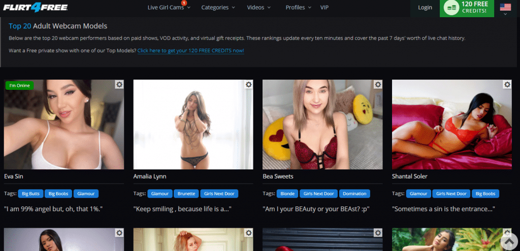 Top 4 di Flirt20Free