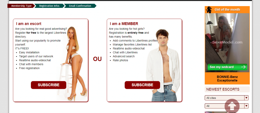 Sexemodel membership