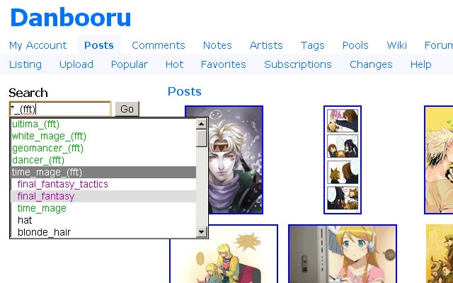 danbooru search