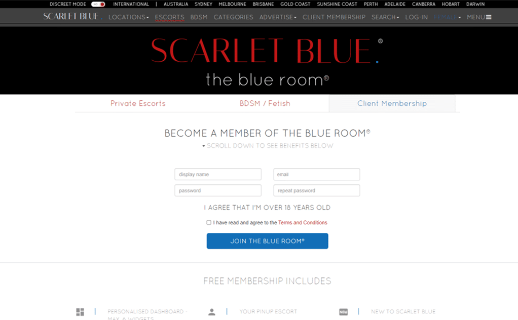 scarletblue blue room