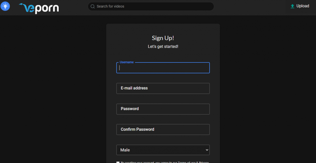 veporn registration