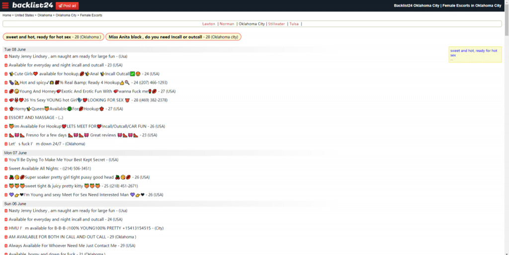 backlist24 Escorts