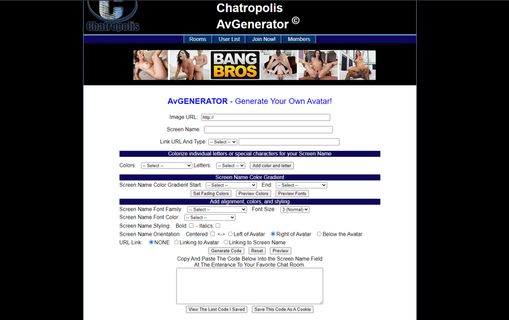 chatropolis generator