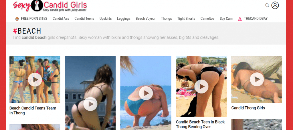 SexyCandidGirlsビーチ