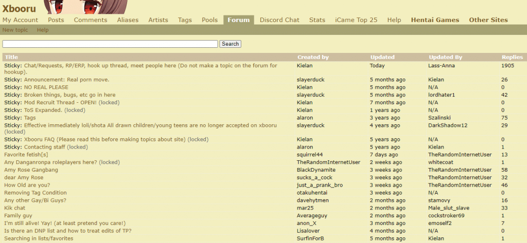 XBooru forum