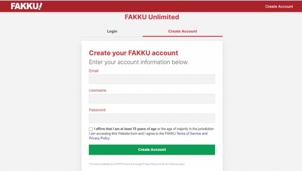 λογαριασμός fakku