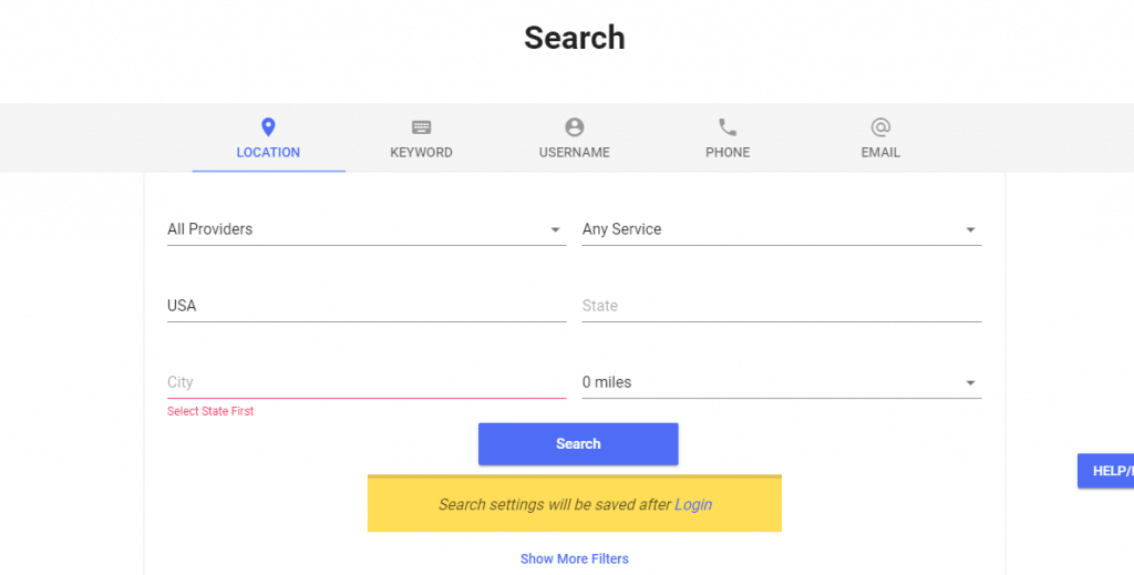 PrivateDelights search