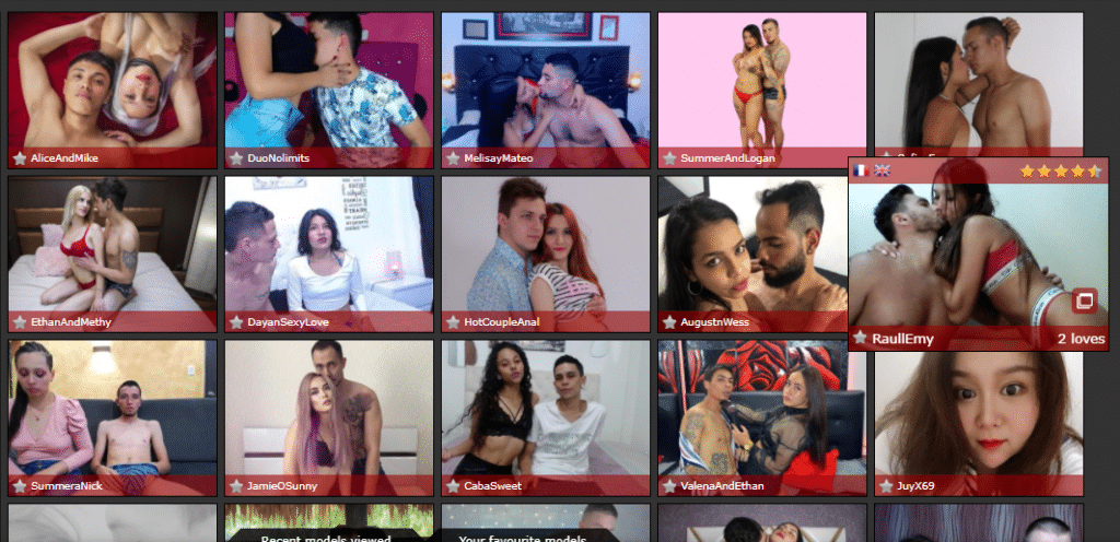 XLoveCams пары