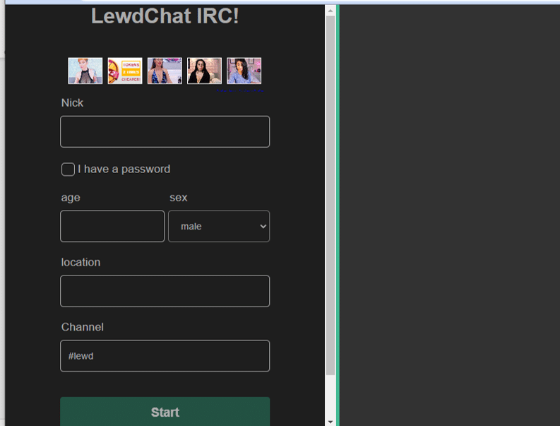 lewdchat começar