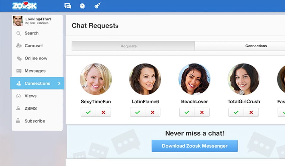 chat di zoosk