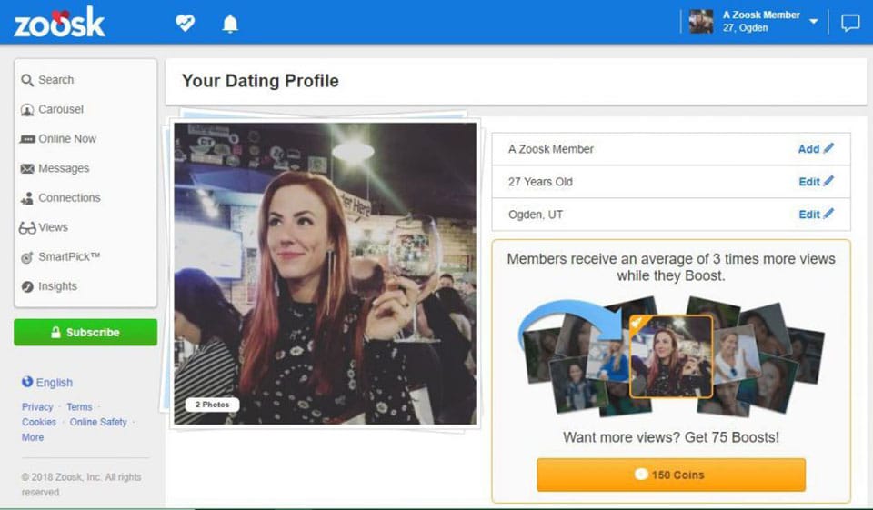 zoosk profile