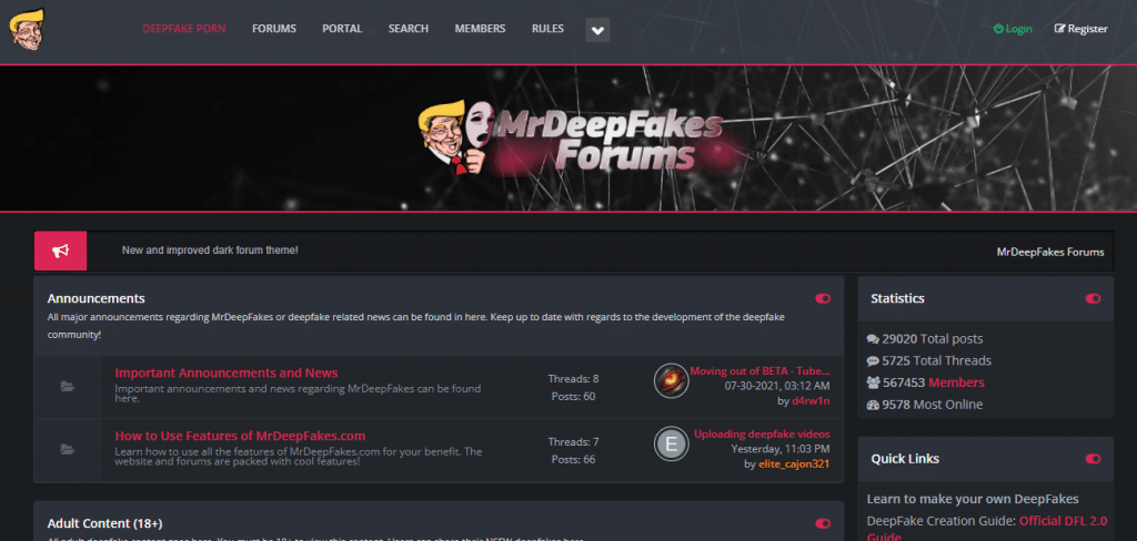 MrDeepFakes fórumok