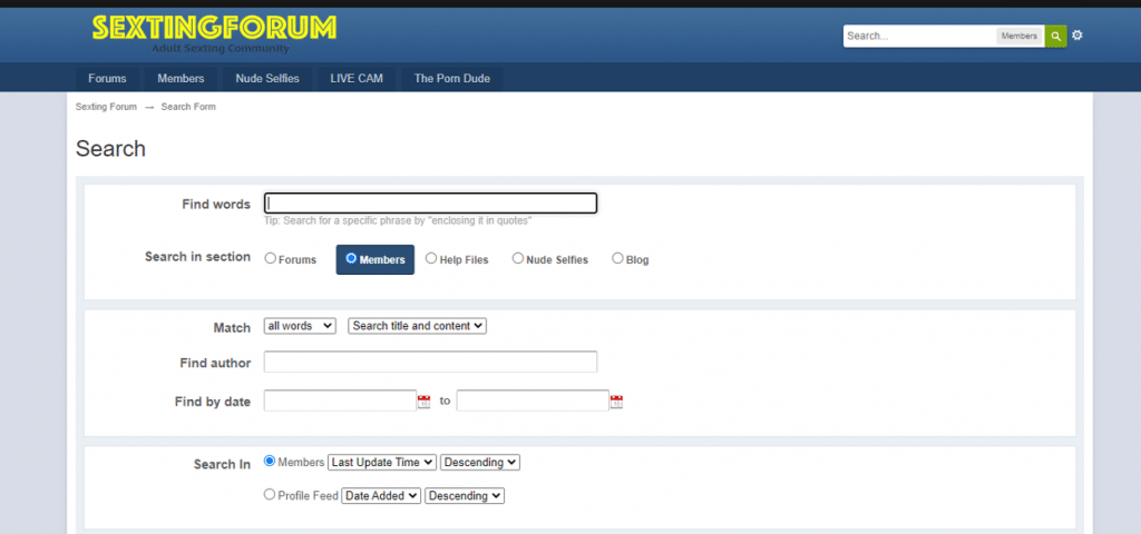 sextingforum search
