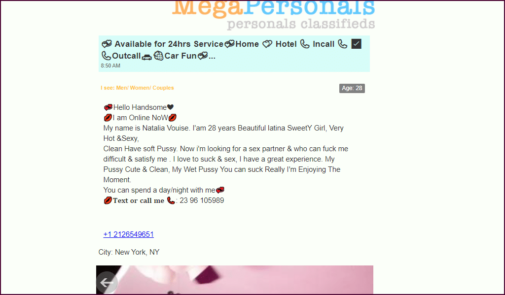 MegaPersonals postings