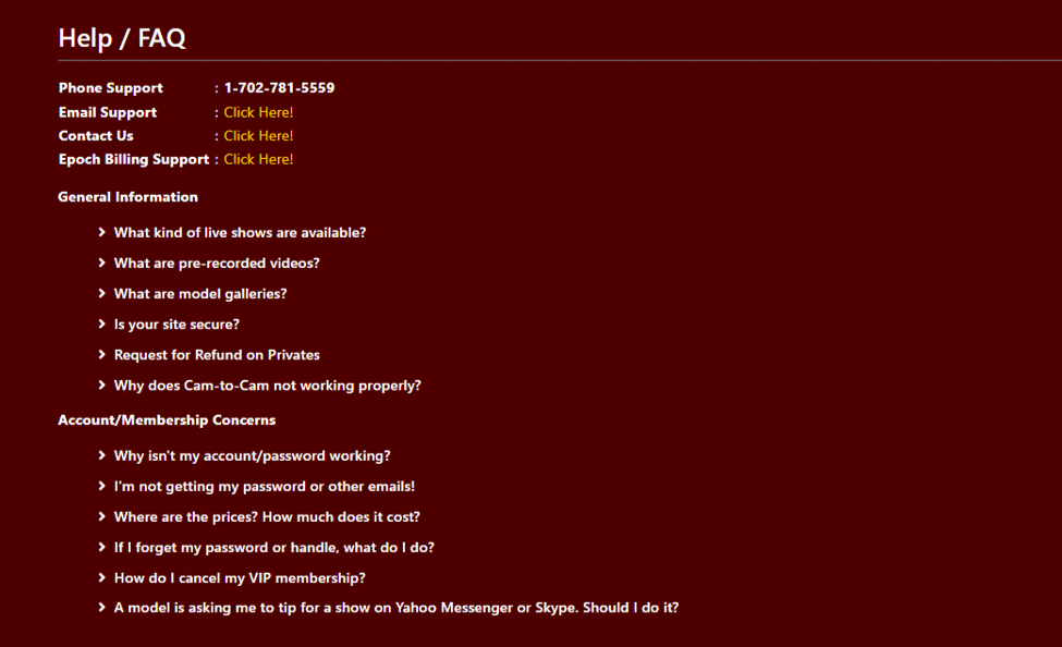 FAQ sur les cams asiatiques