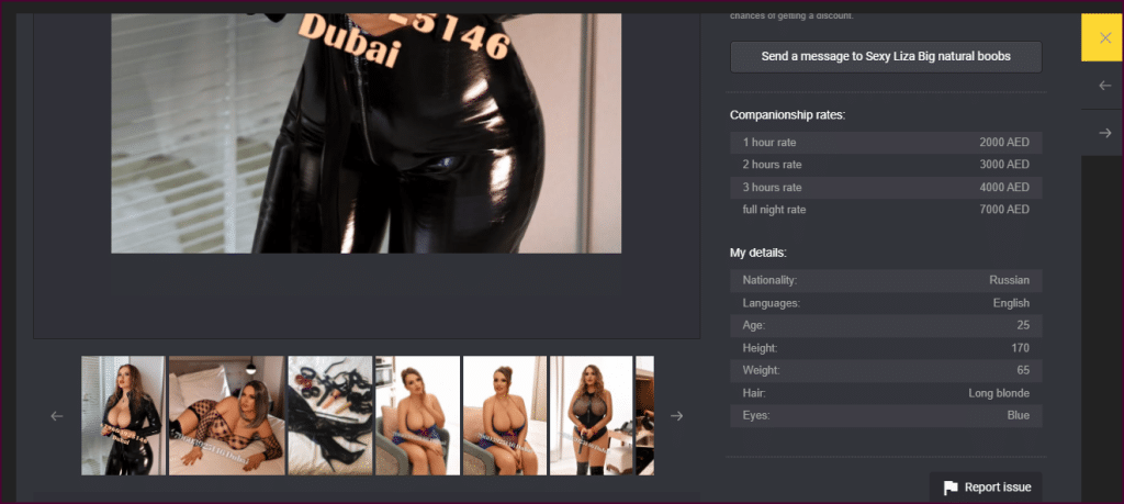 loveHub escort profiel