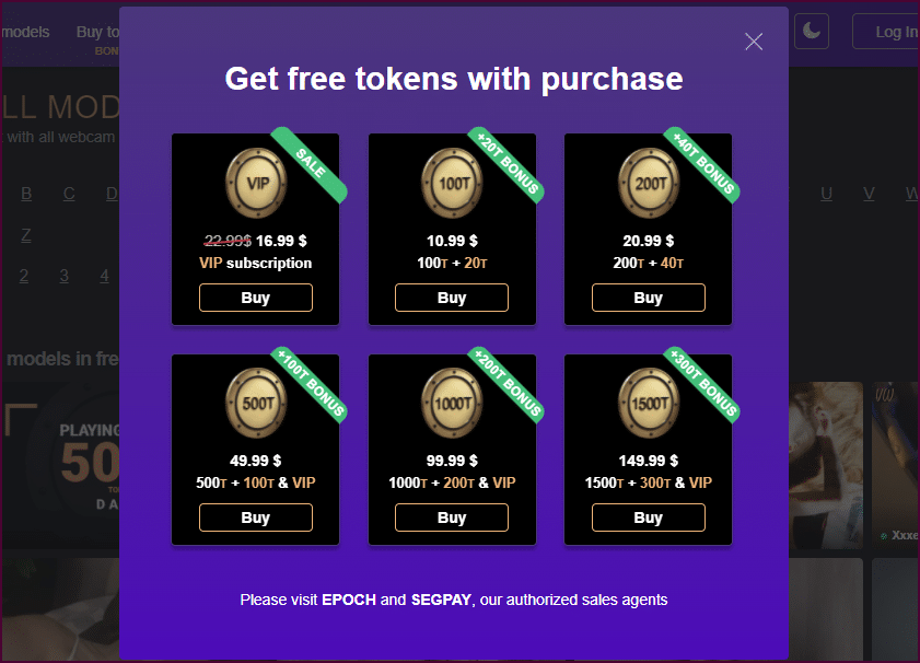 tokens virtwish