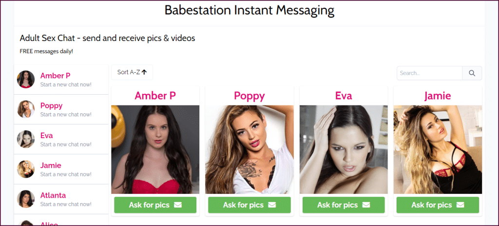 Messagerie instantanée de Babestation.tv