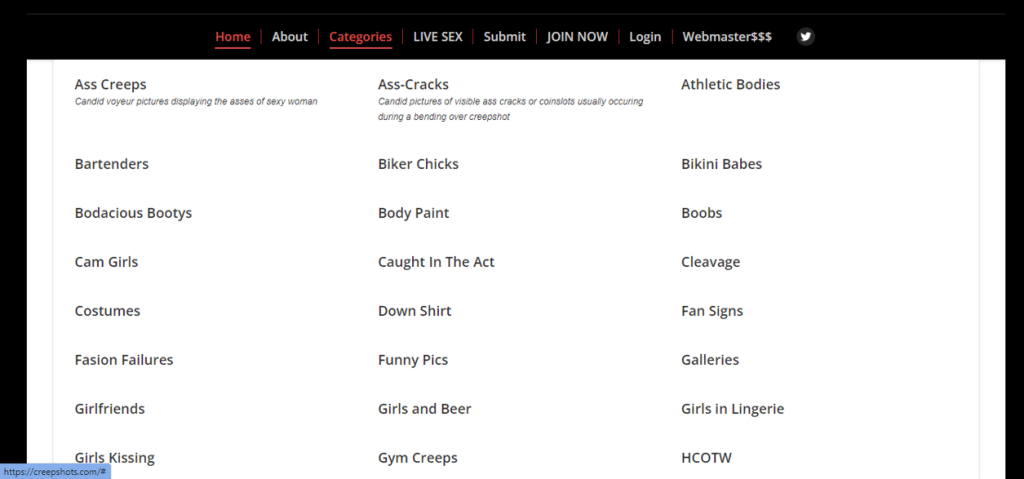 creepshots categories
