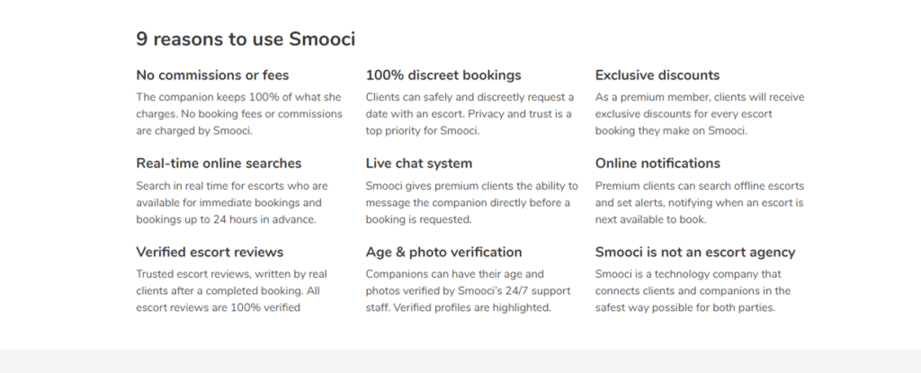 smooci features