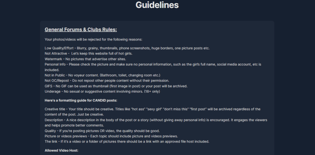 thecandidzone guideline