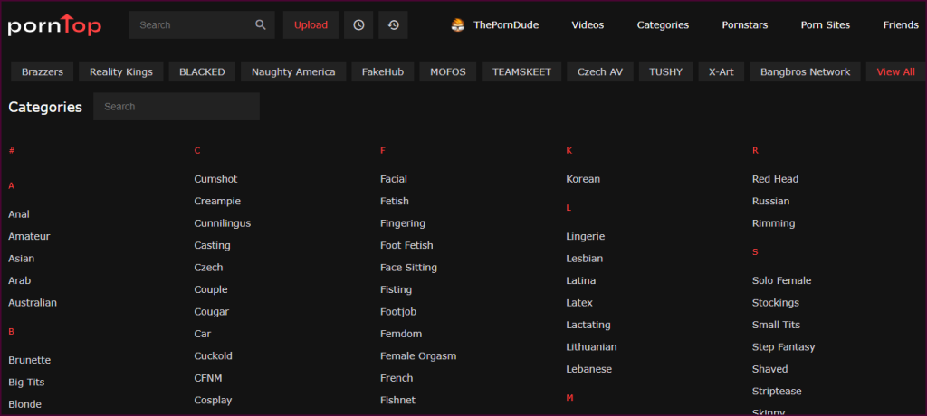 porntop categories