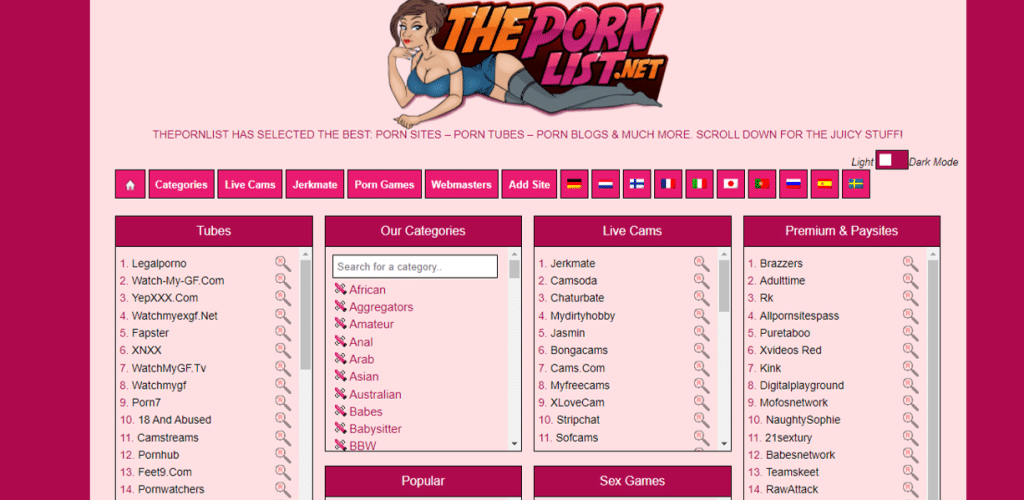 la casa de la lista porno