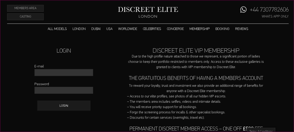 Discreet Elite membership