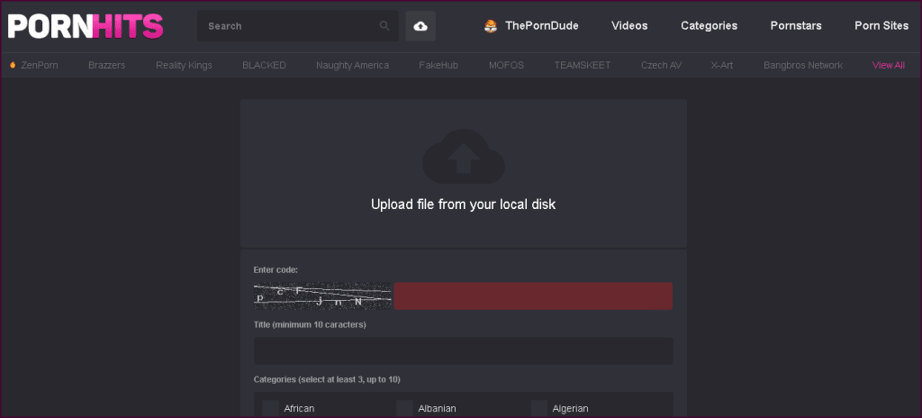 PornHits uploaden