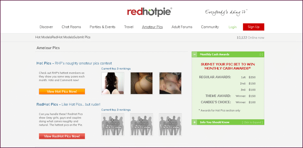 RedHotPie amateur foto's