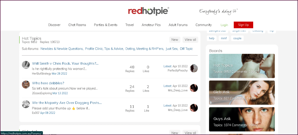 RedHotPie-fora