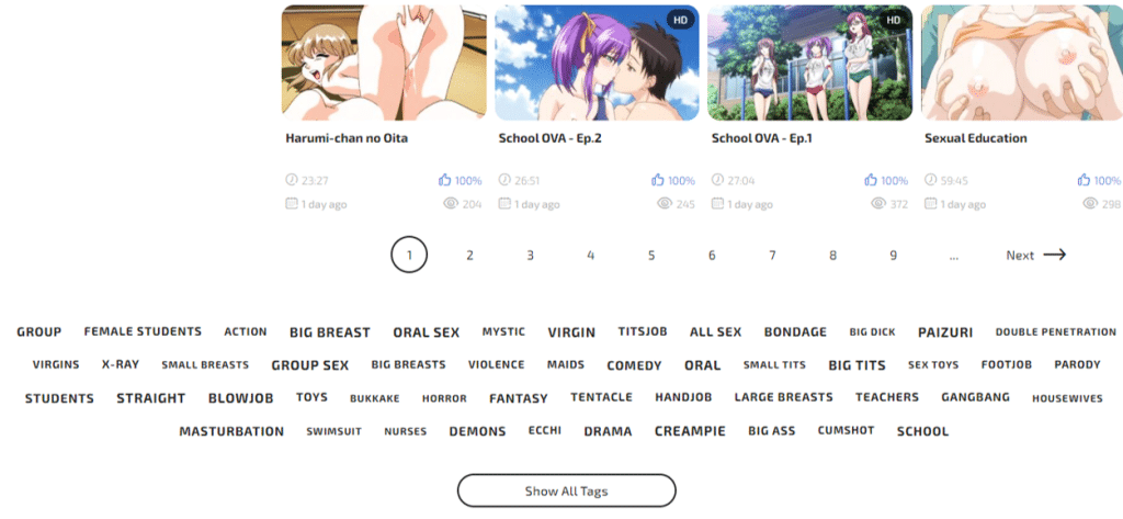 hentaimoon pagination