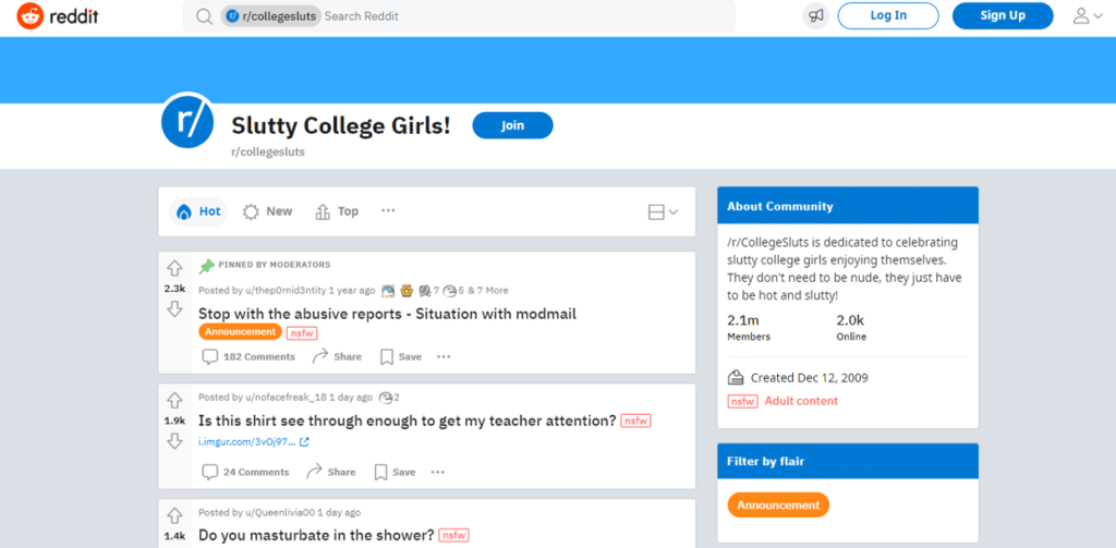 collegesluts principal