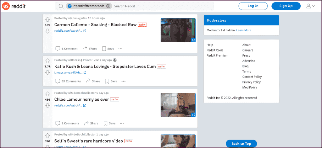 Reddit Porn Seconds