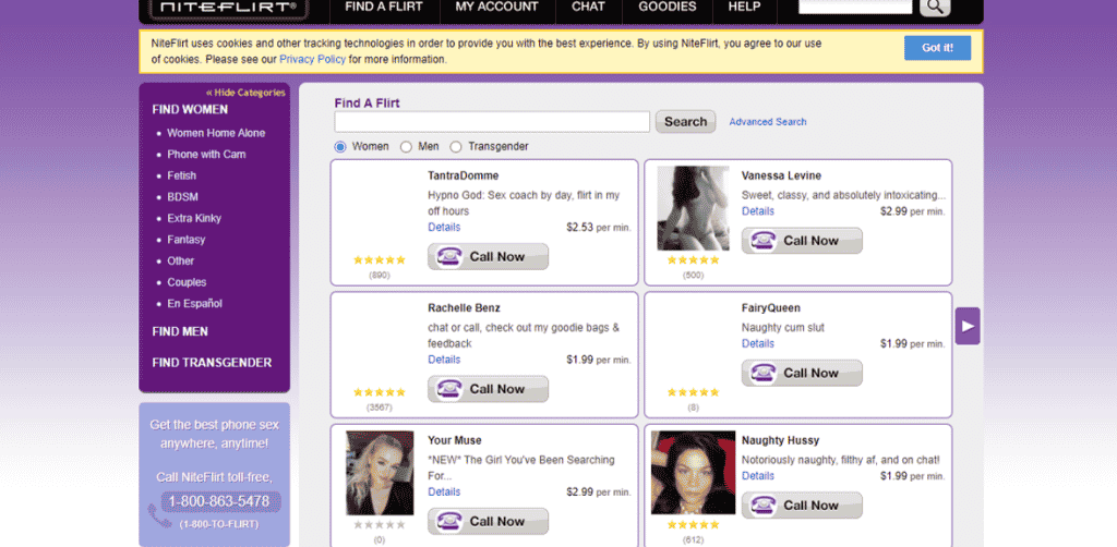 niteflirt löytää flirtti