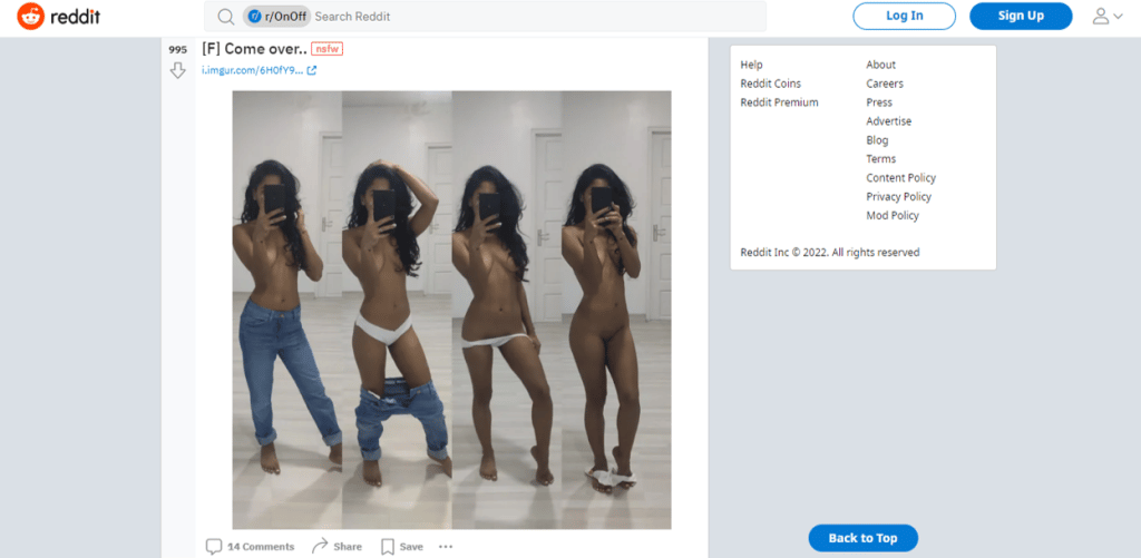 reddit onoff naked