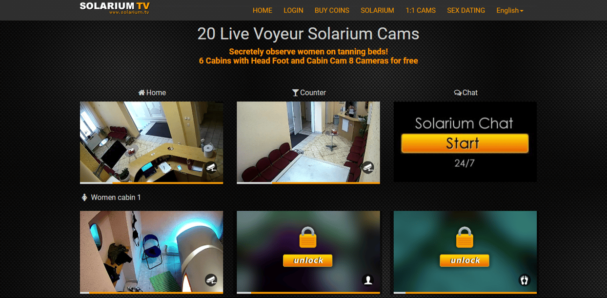 Solarium TV and Top-12 Live Voyeur and Sex Cam Sites Like Solarium