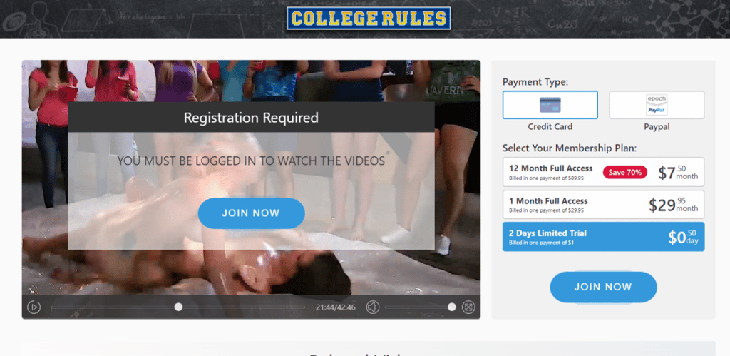 collegerules subscription