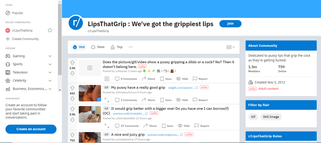 comunità reddit lipsthatgrip