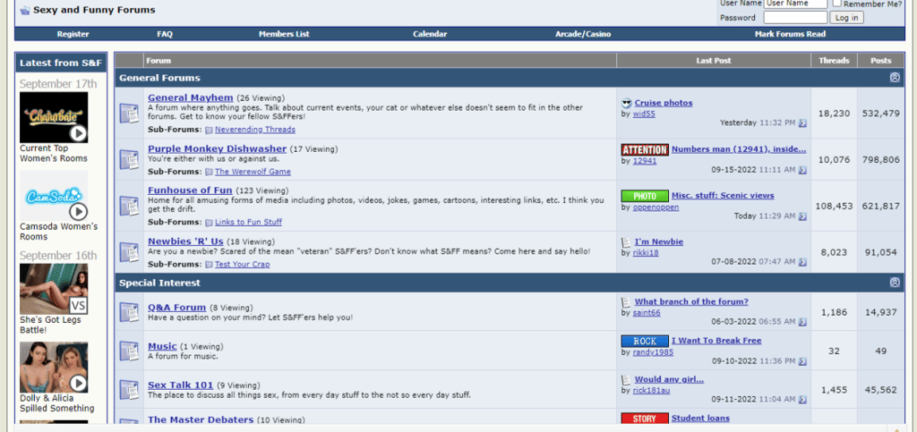 sexy&funny forum boards