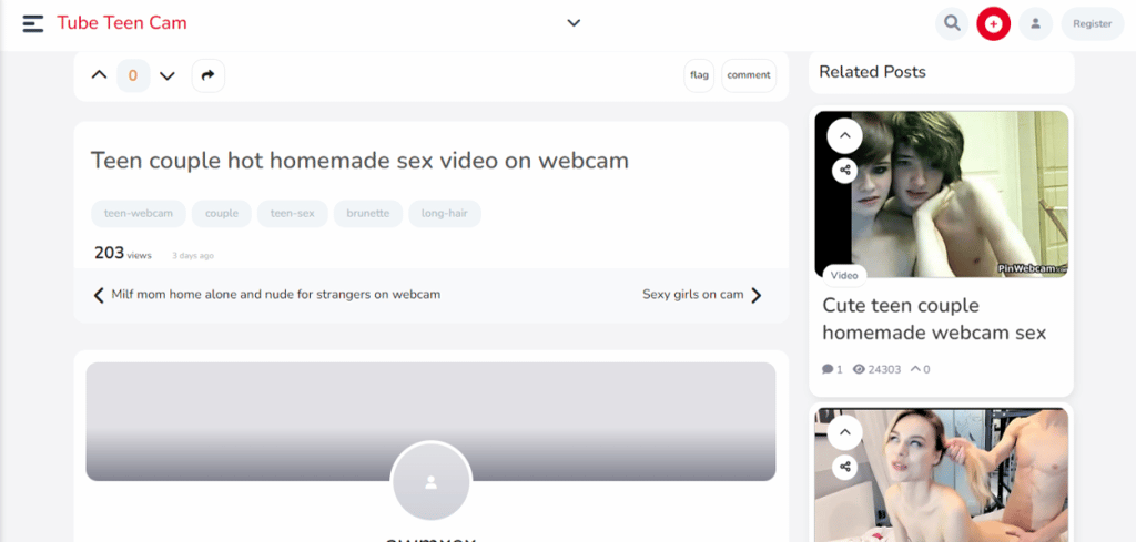 Tubeteencam-Profil