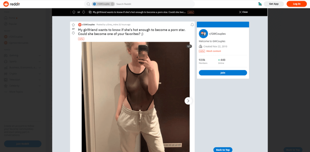 reddit gwcouples innehåll